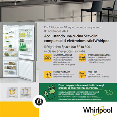 Whirlpool: frigorifero gratis