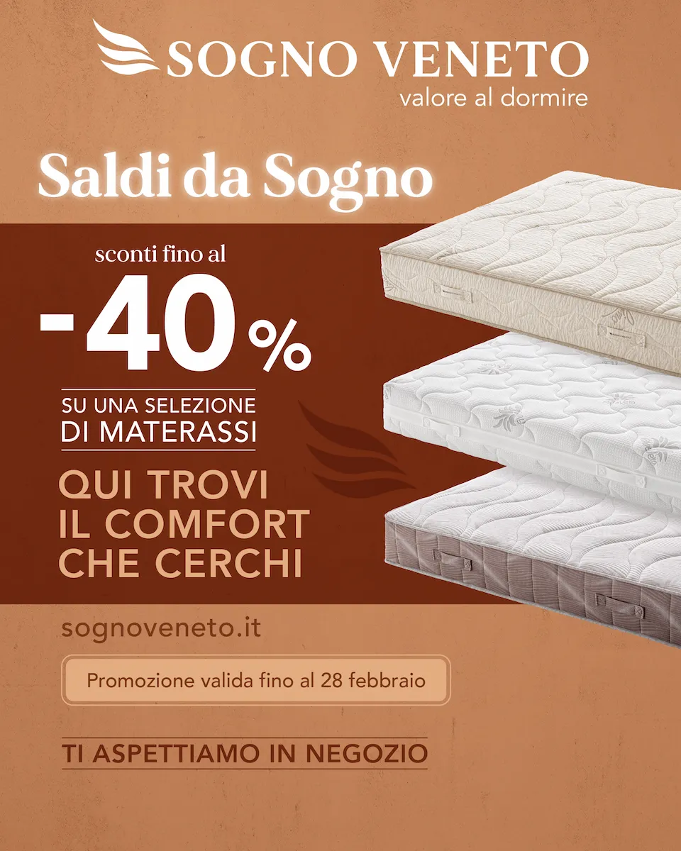 promozione Saldi da Sogno su materassi da Sogno Veneto