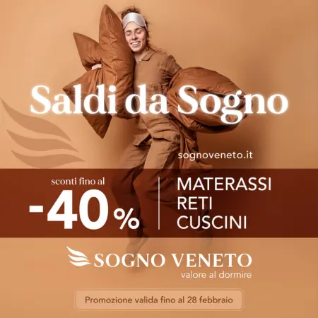 cover promozione fino al 40% Sogno Veneto